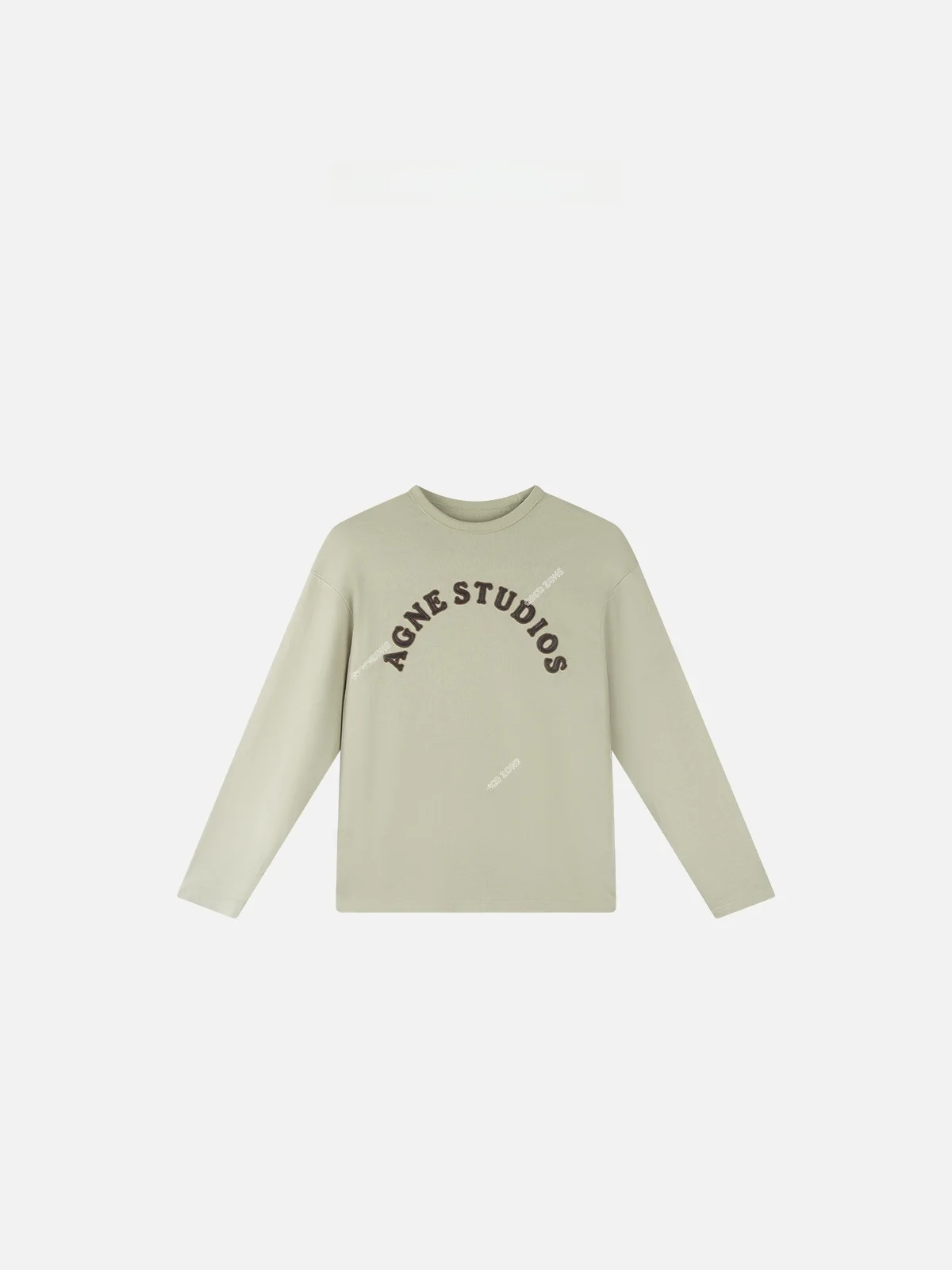 

00% Cotton Long Sve T-irt round Ne Letter Print Versatile Women's Top ZONE Liu Commute Sle Loose Fit Spring Wear