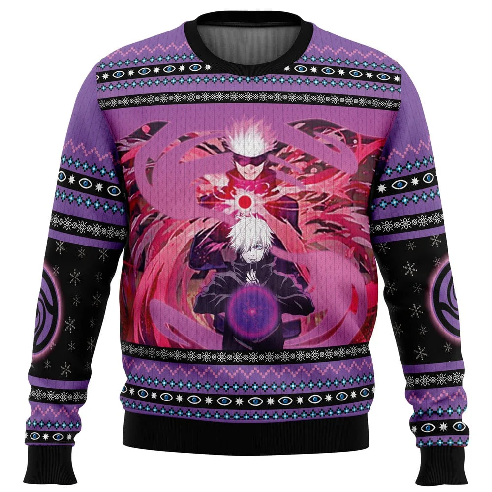 Sukuna Navidad Jujutsu Kaisen suéter navideño feo regalo jersey de Papá Noel hombres sudadera 3D y Top Otoño e Invierno