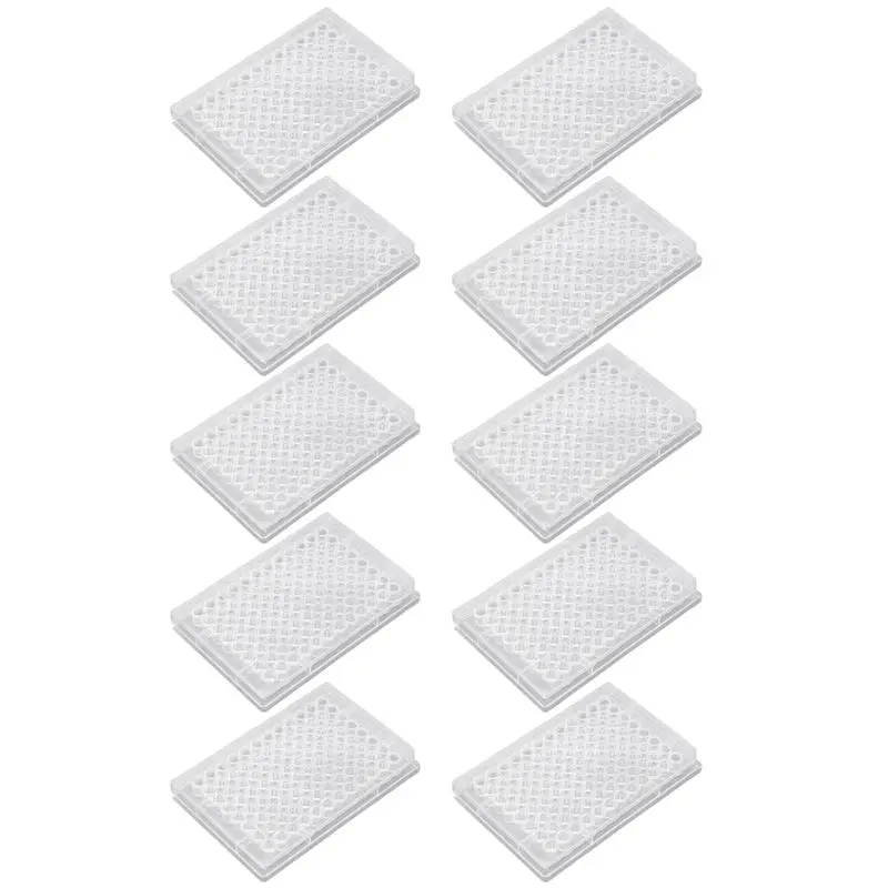 

A60z10pc Tissue Culture Plate 96 Well Clear Polystyrene Cell Growth Culture Plate With Plastic Lid Laboratory Biology Roommay