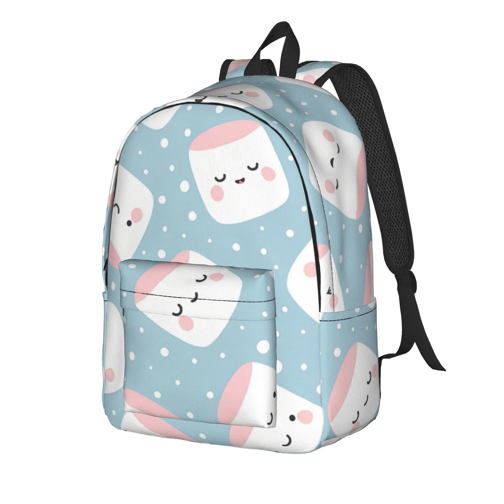Fun Marshmallow Cartoon  Backpack  Outdoor Style Backpacks Women Colorful Large School Bags Pretty Rucksack