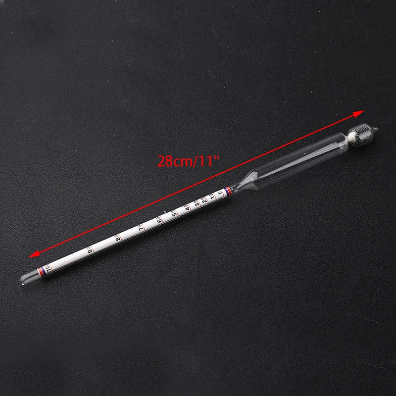 Medidor de Alcohol en Vino de Vidrio de 0-100 Grados, Medidor de Concentración de Vino, Medidor de Alcohol para Licores, Vino de Frutas y Vino de Arroz, 1 Pieza