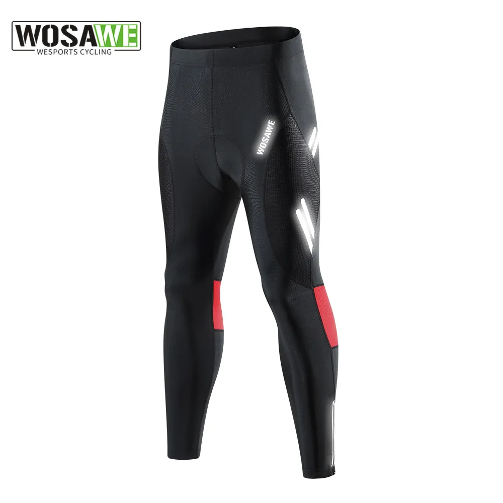 

WOSAWE Cycling Pants Men MTB Pants Long 3D Pad Tights Bike Wear Quick Dry Mountain Bike Men‘s Tights Bicycle Clothing