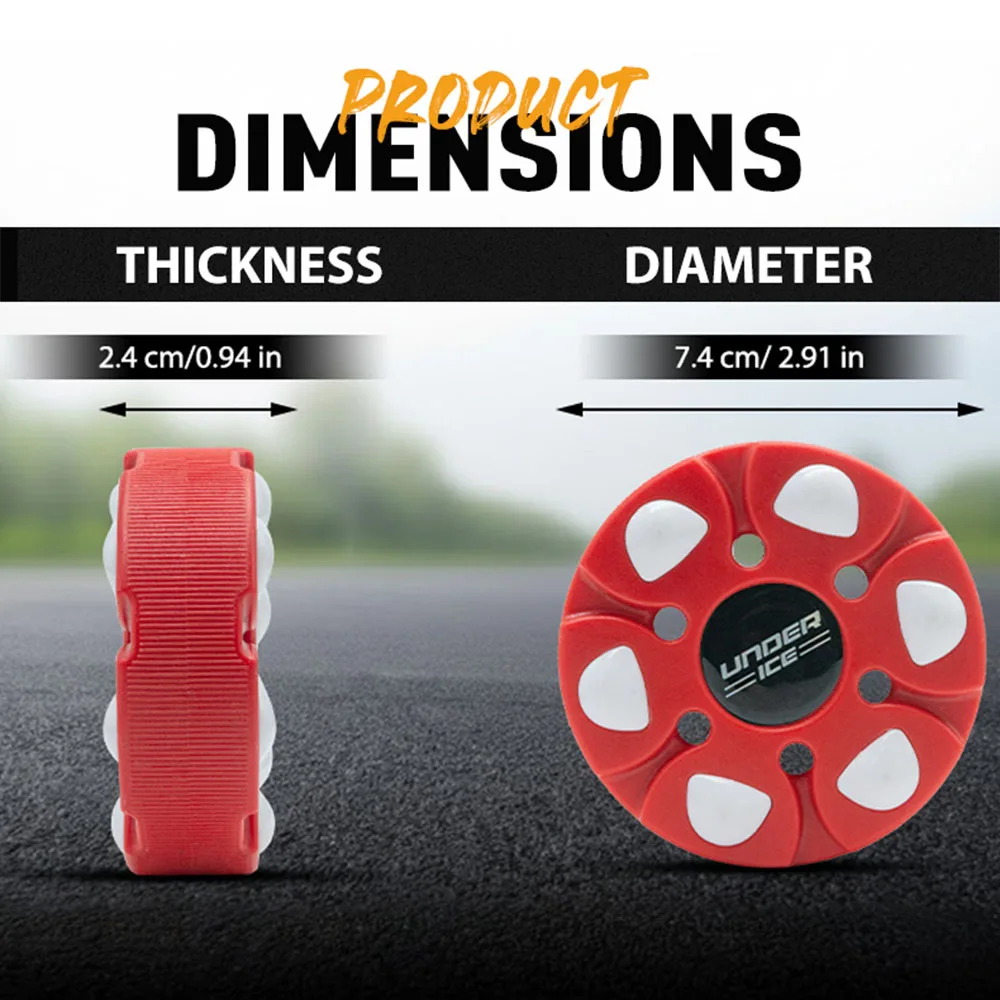 4 قطعة هوكي الجليد عفريت التدريب عفريت البلاستيك الكرة الأرضية هوكي عفريت مقاومة للاهتراء لملحقات كرة التدريب متعددة الوظائف #2