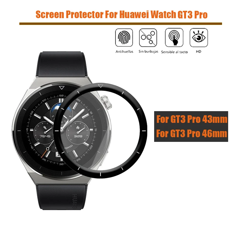 Protecteur d'écran pour Huawei Watch GT 3 GT3, couverture complète en PMMA, 43mm 46mm