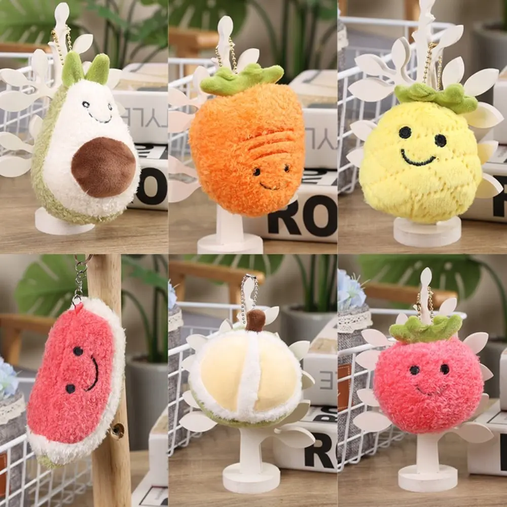 Colorful Fruit Vegetable Plush Toy Food Stuffed Pillow 4-8 Inch Cute Food Plushies PP Cotton Kids Birthday Gifts Kids