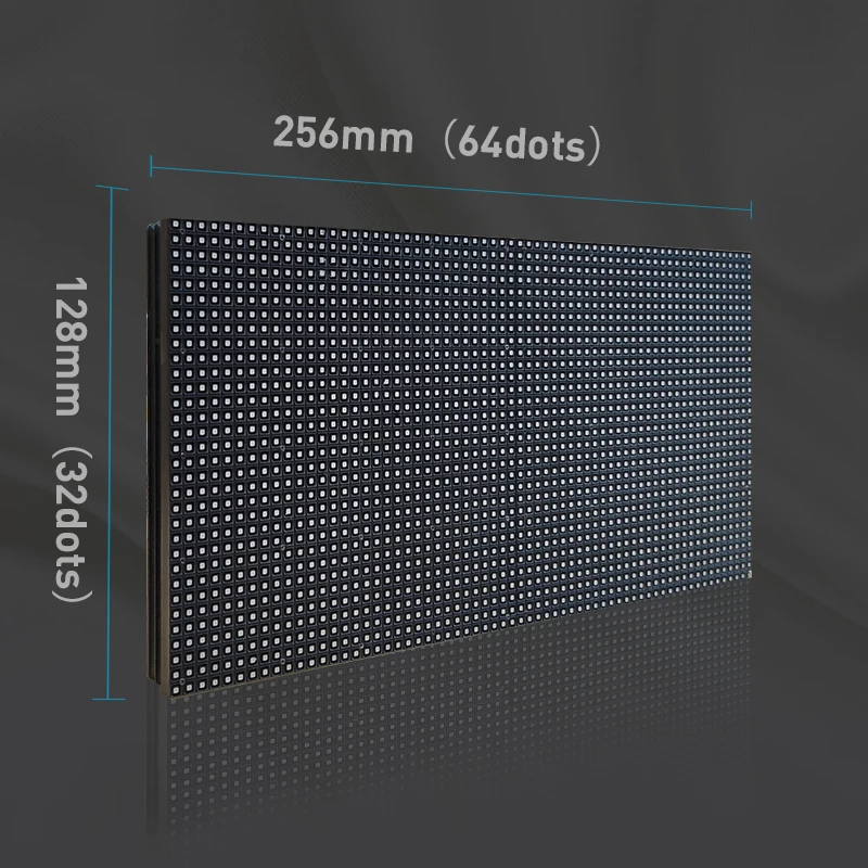 P4 LED screen panel module 256*128mm 64*32 pixels 1/8 Scan outdoor 3in1 SMD RGB Full color P4 LED display panel module