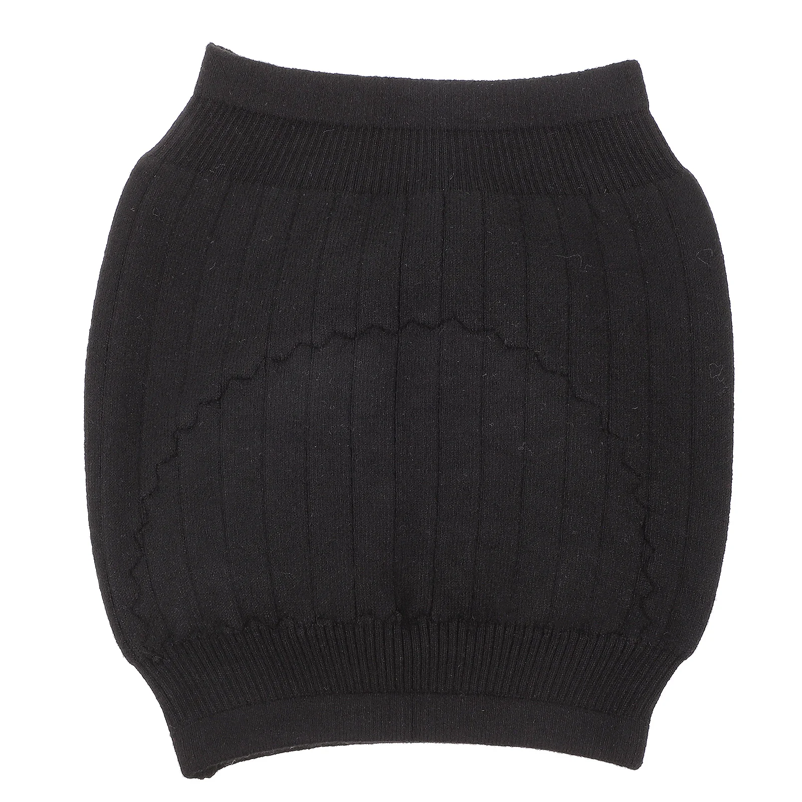 1 قطعة حزام دعم الخصر الكشمير لفصل الشتاء الأسود الدافئ حزام قطني سميكة مريحة للجنسين الخصر التفاف الظهر لتخفيف الآلام