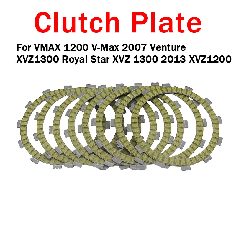 

For Yamaha VMAX 1200 V-Max 2007 Venture XVZ1300 Royal Star XVZ 1300 2013 XVZ1200 Motorcycle Clutch Friction Disc Kit