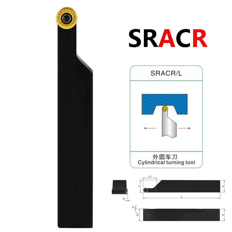 LIHAOPING SRACR SRDCN SRGCR 1616 2020 2525 Metal Lathe Cutter External Turning Tools Machine Cutting Carbide Insert RCMT RCGT