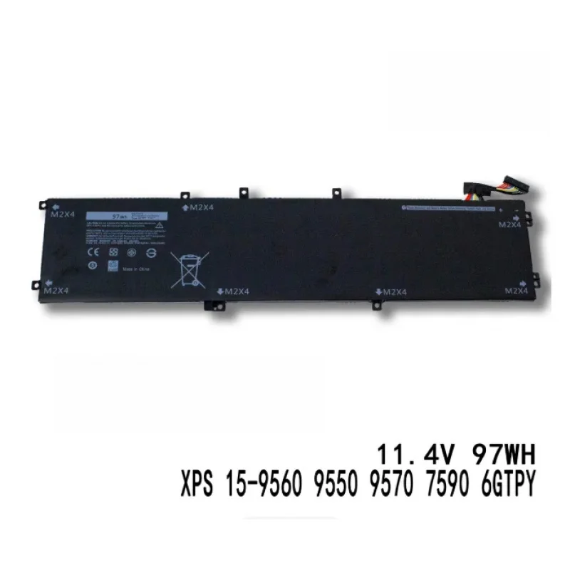 

New 6GTPY 11.4V 97WH Laptop Battery For DELL XPS 15 9570 9560 7590 For DELL Precision 5520 5530 Series Notebook H5H20