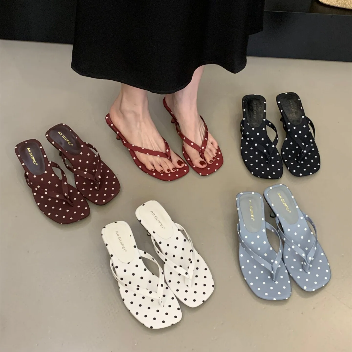 Bailamos 2026 Women Beach Flip Flop Shoes Ladies Elegant Summer Slipper Low Heel Slides Outsides Slipper New Brand Sandals