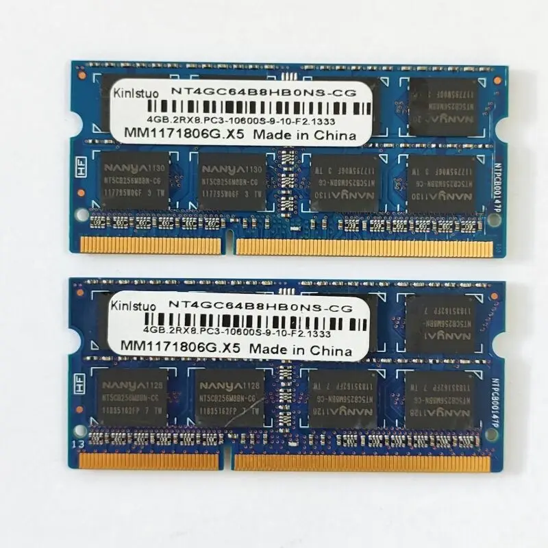 Kinlstuo RAMS DDR3 4GB 1333MHz Laptop memory ddr3 4gb 2RX8 PC3-10600S-9-10-F2 SODIMM 1.5V 204PIN