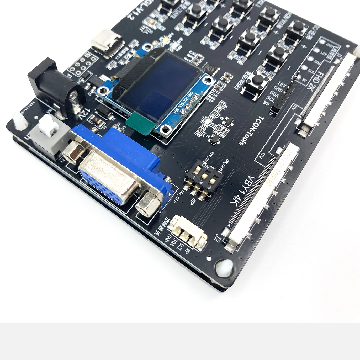 Picture 3: tjkj tcon v1.2 vgh vgl vcom voltage regulation programmer vgh vgl vcom burning tool voltage regulator tool tv panel repair tools