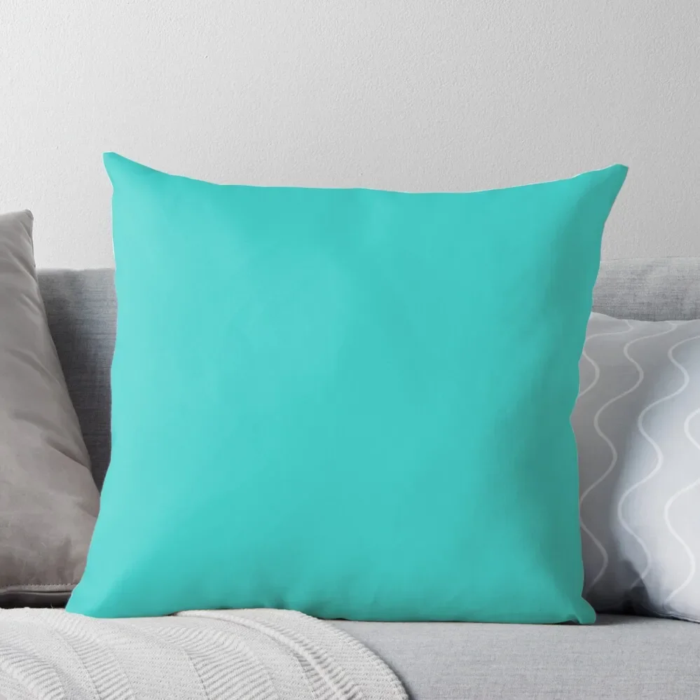 

preppy Trendy fashion Aqua Teal Turquoise Blue Throw Pillow Sofa Cushion Christmas Pillows autumn pillowcase Cushion Cover Set