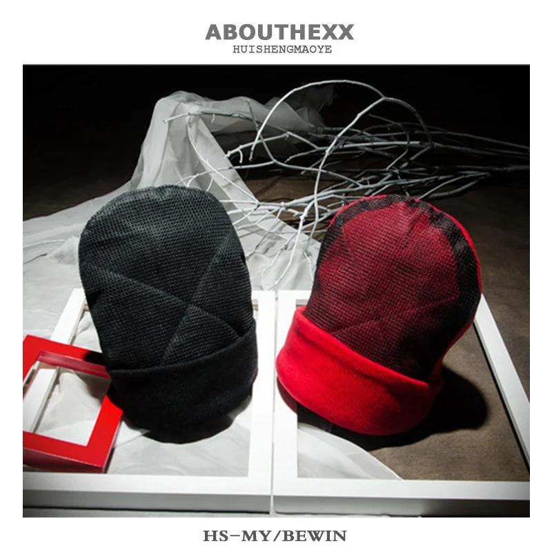 تحت الأرض رئيس الدورية قبعة صوف سميكة شبكة ارتداء مقاومة الشارع الرقص قبعة الرجال عادية في الهواء الطلق الترفيه الدافئة يندبروف