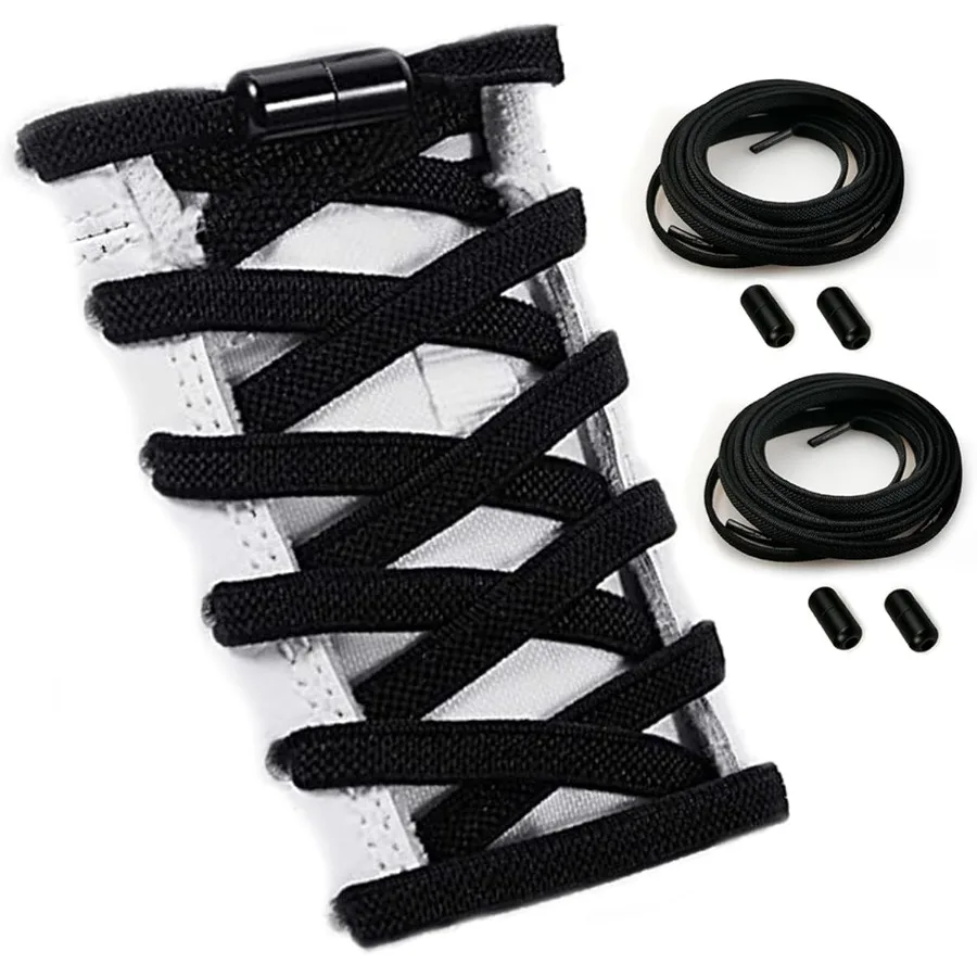 

2 Ps Elastic No Tie Shoe Laces for Adults and Elderly One Size Fit All for Shoes.