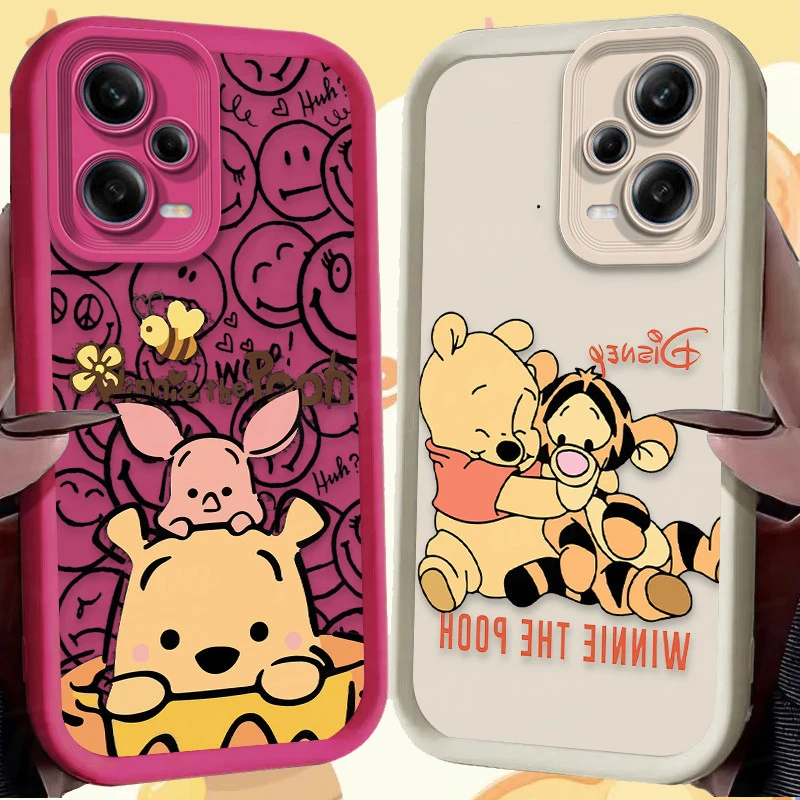 Disney Winnie the Pooh Soft Silicone Case for Xiaomi Redmi Note 13 12 11 Pro Plus 4G 5G 12S 11S 10S 10 9 9S 8 12C 13C A3 Cover