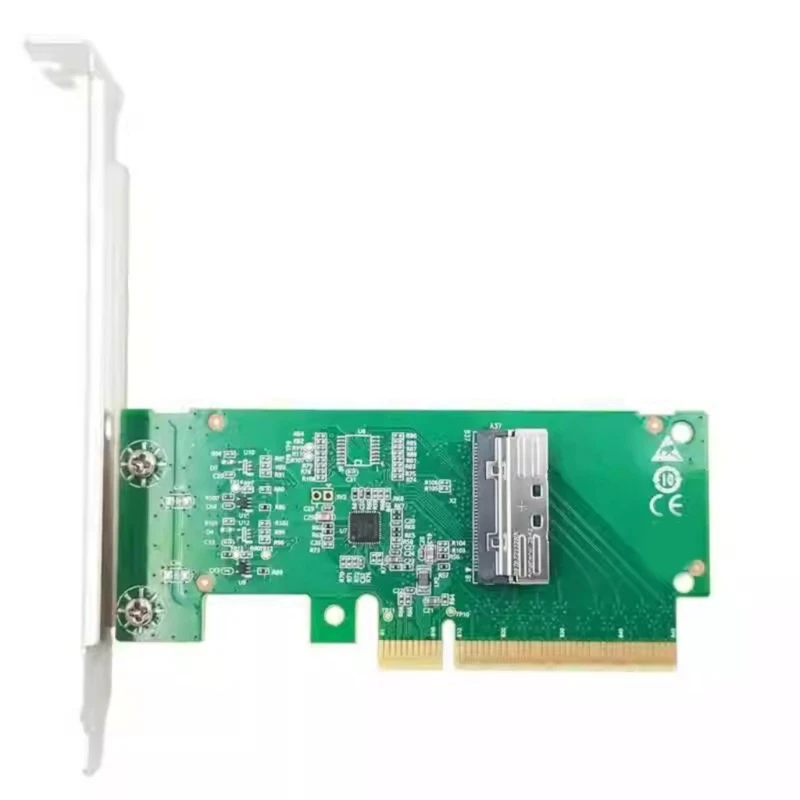 

A52B PCIe 5.0 to MCIOs 8I Adapters Card Fast Speed 32GT/s Bandwidth for NVMe SSDs GPU Expansion