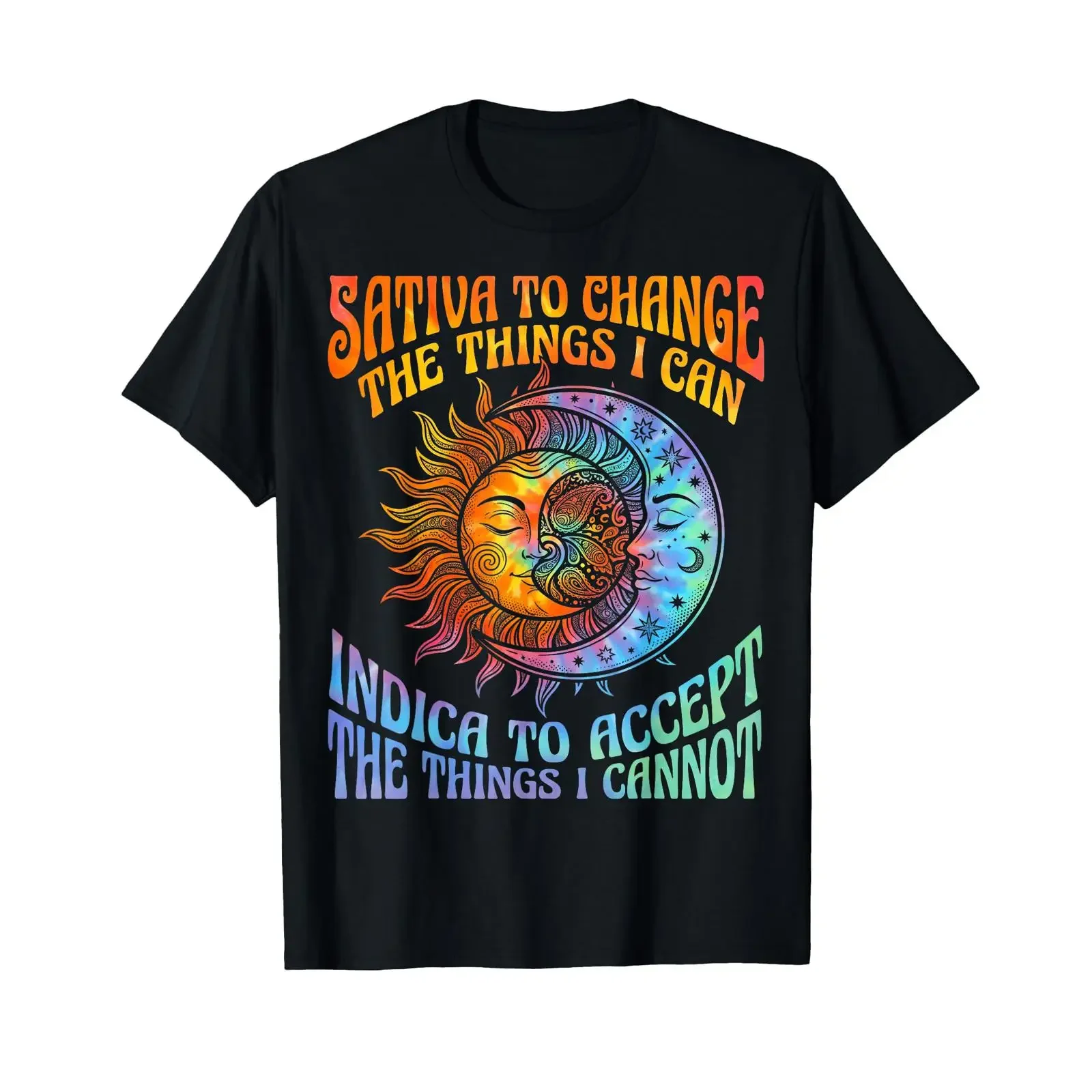 Sativa to Change Indica Accept Stoner Hippie T Shirt vintage Washed designer clothes Breathable graphic Stretched Casual Soft