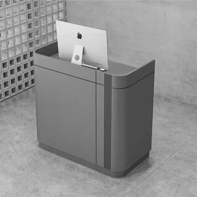 Nordic Small Welcome Reception Desk Modern Minimalist Design Front Desk Cashier Counter Information Desk Office Furniture FYRD