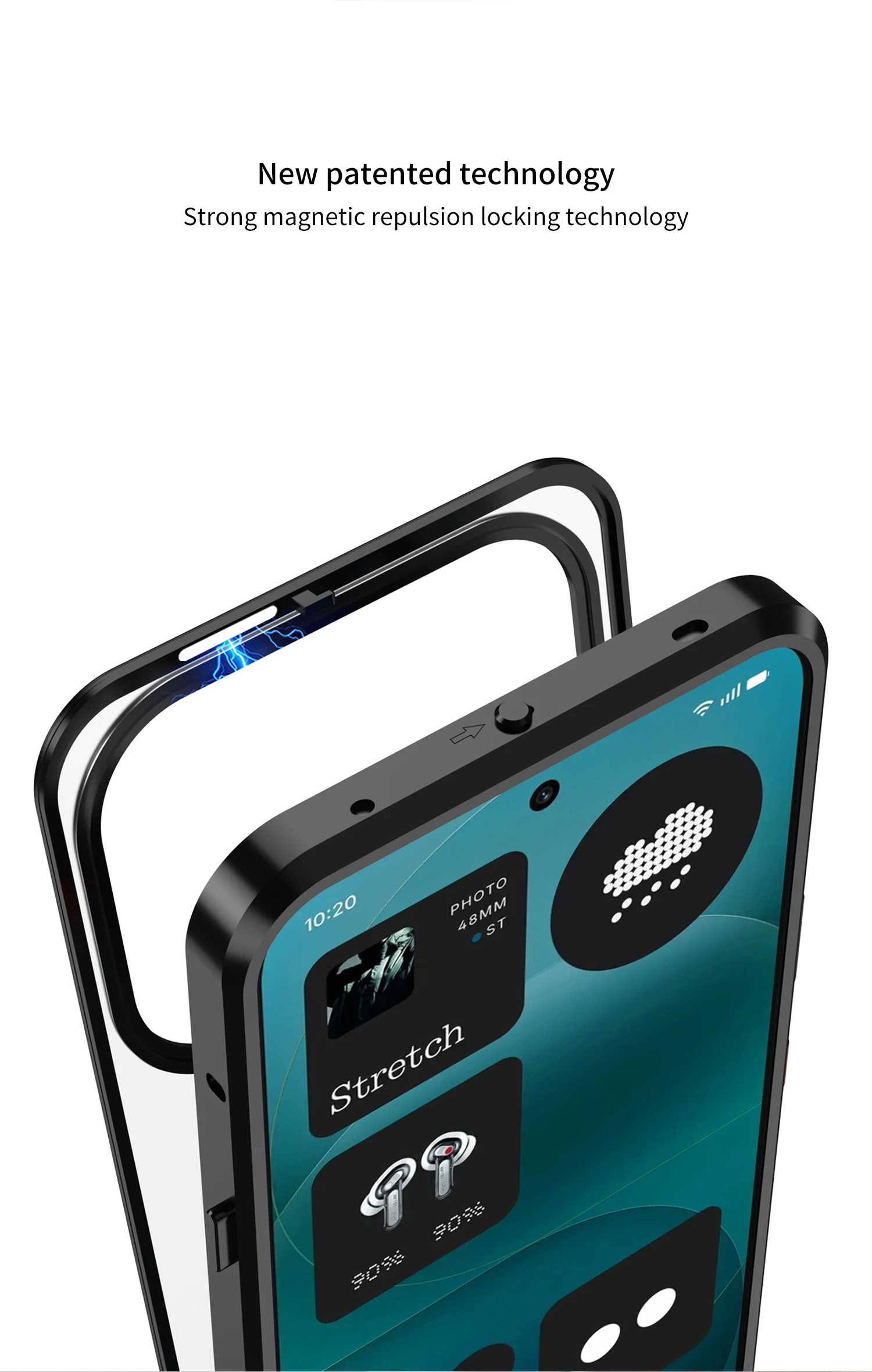 Für Nothing Phone 4a Pro 4apro: Mattierte Handyhülle mit magnetischem Metallrahmen, abnehmbar, für Magsafe, Aluminiumlegierungs-Schutzhülle. – Detail 4