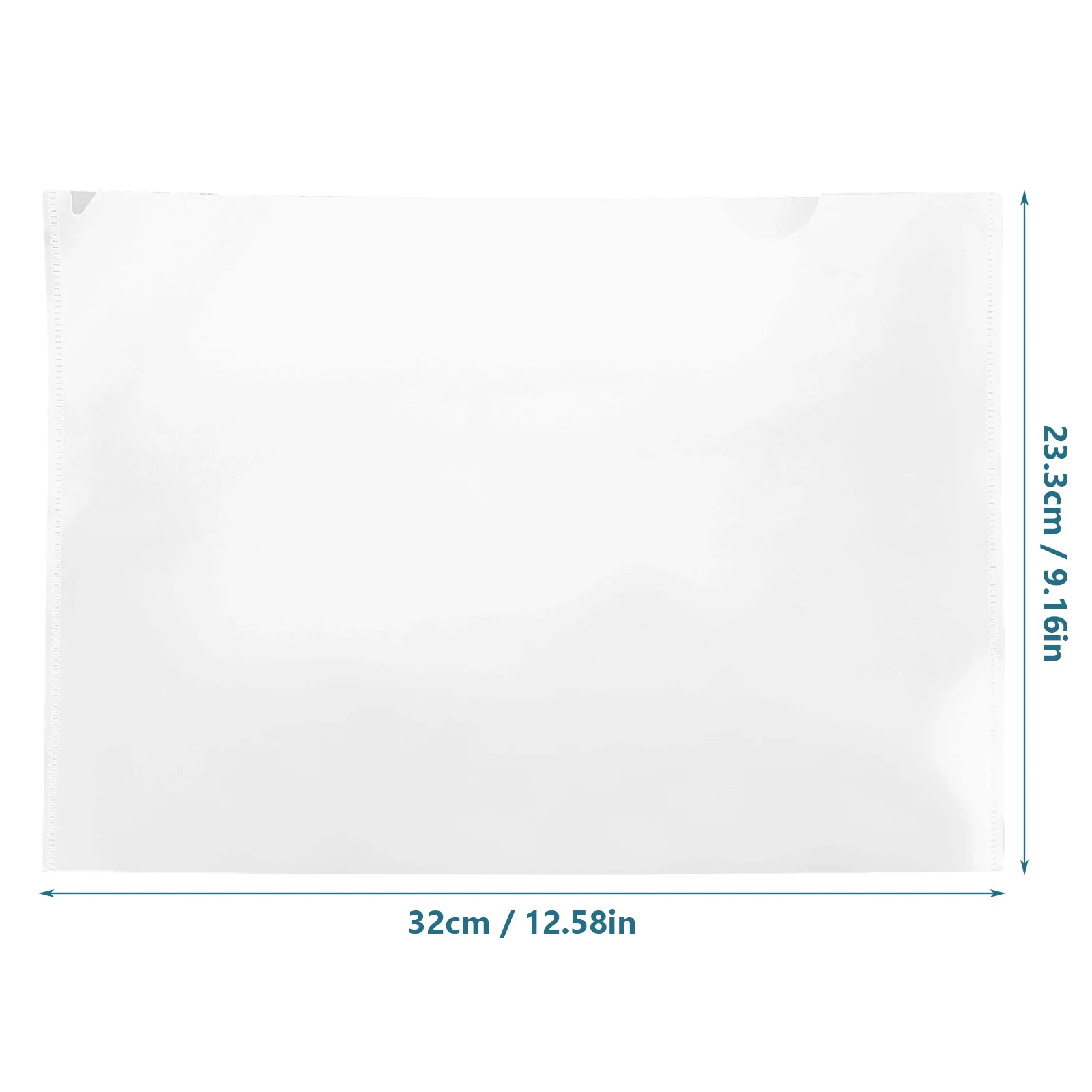 Soporte de papel transparente A4 para estudio de oficina, carpeta de documentos portátil, bolsa de archivo, sello de tres lados, Material Pp ligero, 10 Uds.