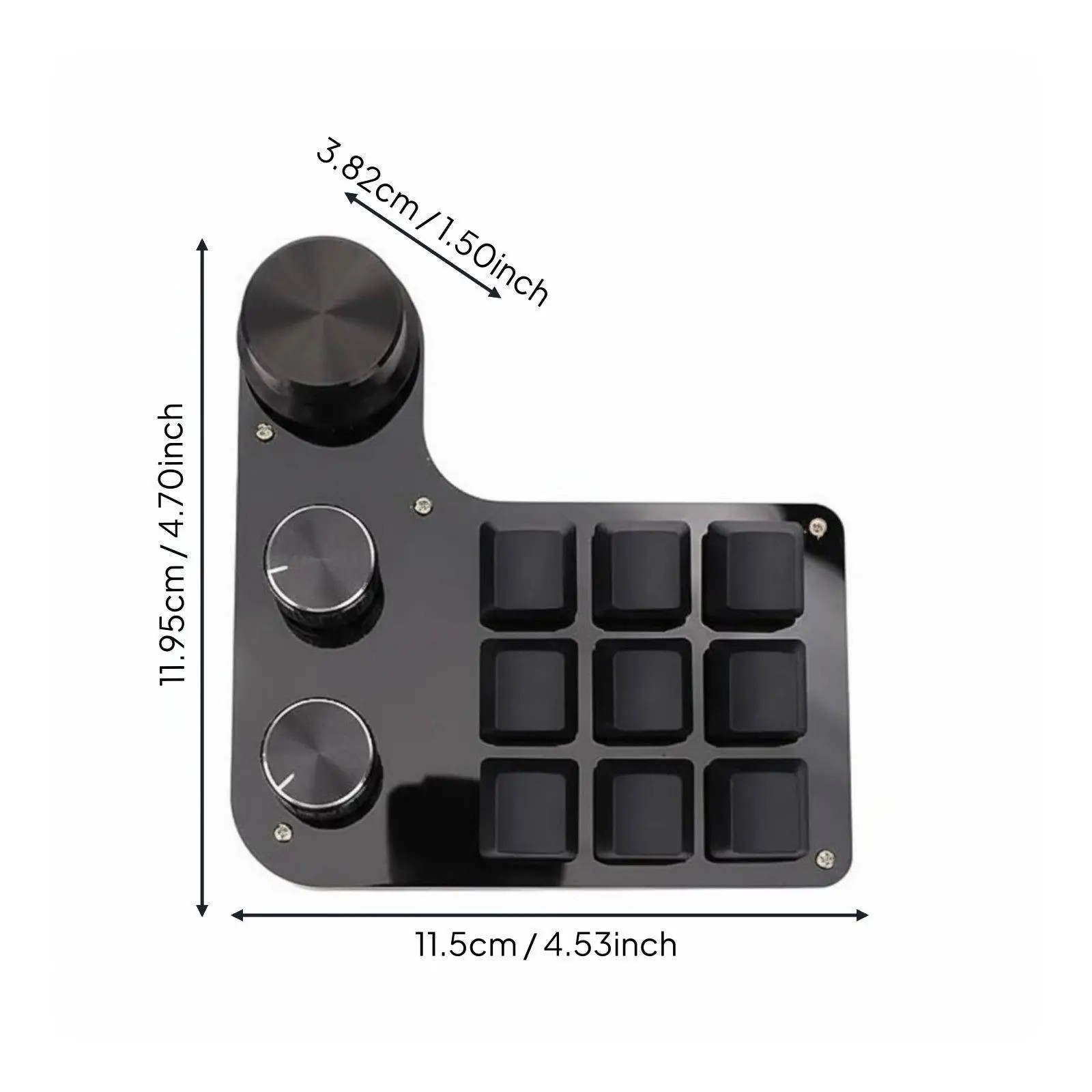 Gaming Keyboard Mechanical Keypad with Knobs Macro Programmable Shortcut Key Pad for Desktop and Gaming Use view 5