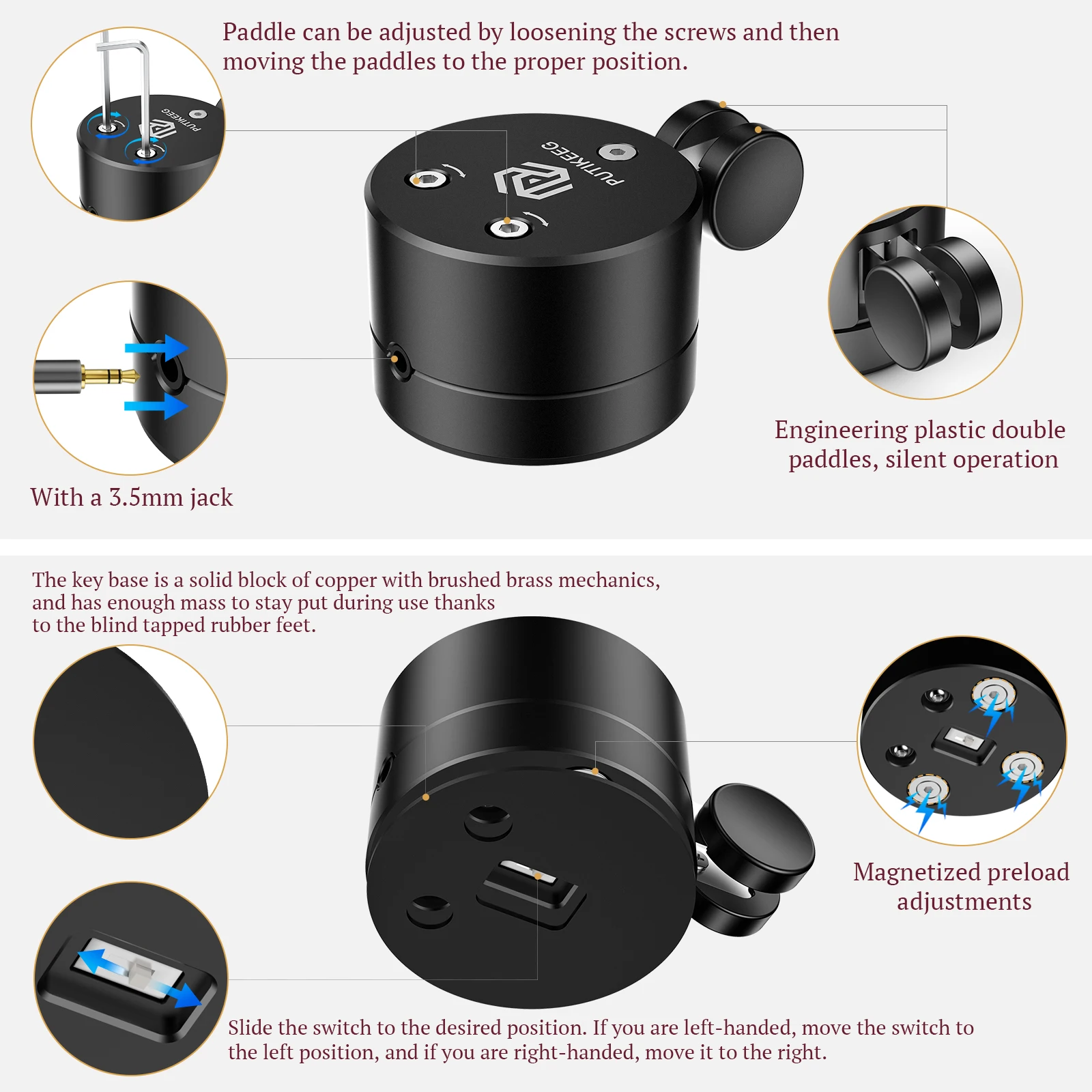 Putikeeg، رمز مورس لمفتاح CW، راديو هواة على الموجات القصيرة، مجداف راديو ثنائي الاتجاه. يتم إطلاق النماذج الجديدة #3