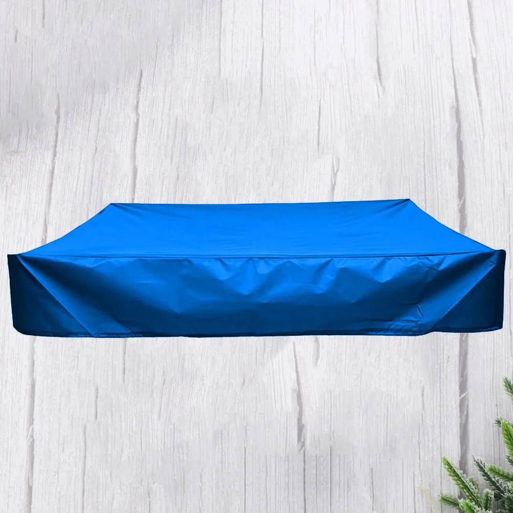 Outdoor Sandbox Cover Blue 150x150cm Waterproof Oxford Foldable Weatherproof Protector Heavy Duty Uv Resistant Stable