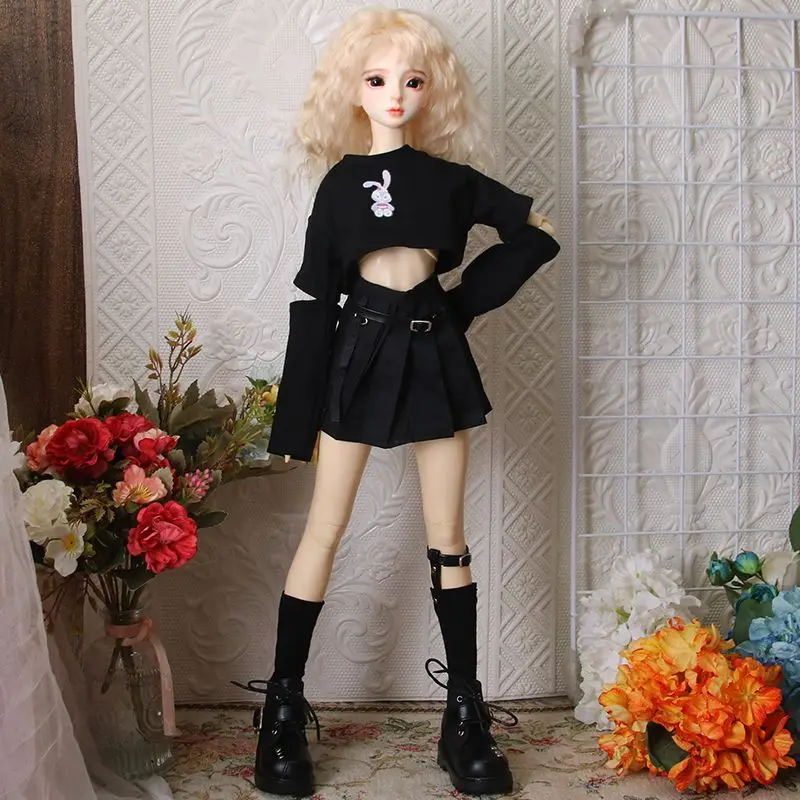 1/6 1/4 1/3 Bjd Doll Clothes Fashion Doll Daily Casual Wear Tops Pleated Skirt Party Princess Dress-Up Doll Accessories Gift Toy view 5