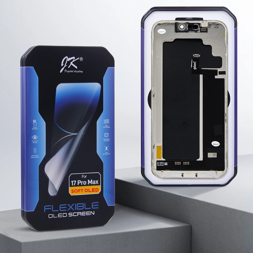 JK Soft OLED LCD for iPhone 17 Pro Max Display Touch Screen