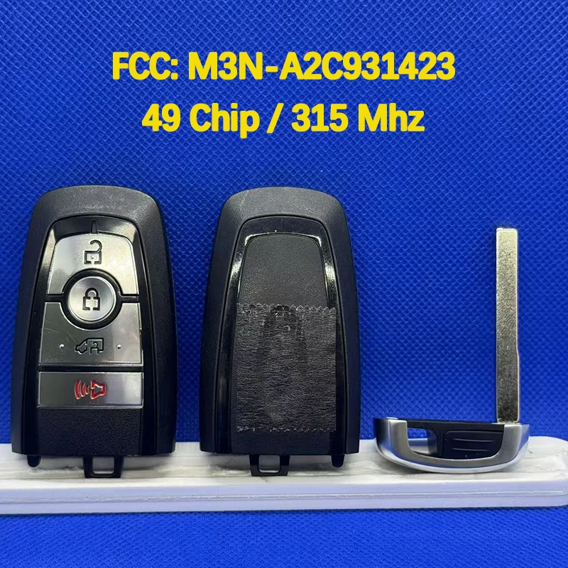 CN018104 Original 4 Buttons Smart Remote Key FCC M3N-A2C931423 164-R8197 49 Chip 315 MHz For Ford Transit Connect 2019-2020