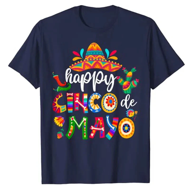 Women's Cinco de Mayo T-shirt Mexican party outfit 5 de Mayo sexy lips pepper nachos medium teacher hat margarita decoration