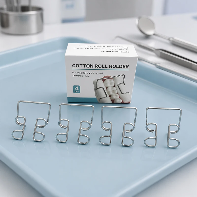 Pinces porte-rouleaux de coton dentaires en acier inoxydable, autoclavables, à maintien stable, instruments d'isolement, porte-coton pour fournitures dentaires