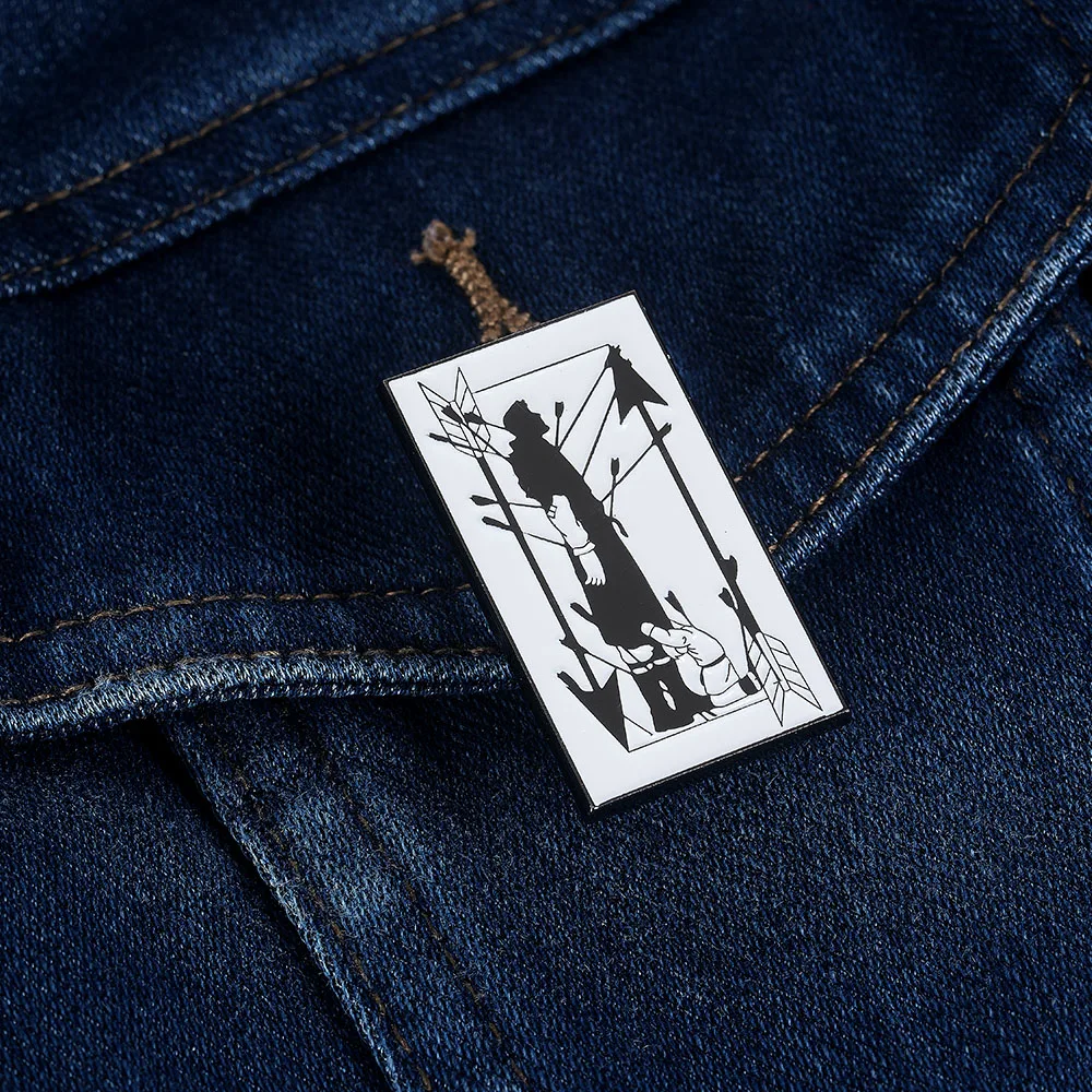 Vinland Saga Poster Lapel Pin Thors & Thorfinn Black White Badge Anime Peripheral Cosplay Props Gift
