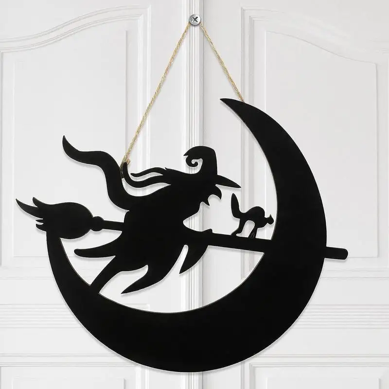 Halloween Door Sign Halloween Indoor Outdoor Hanging Door Decorations Wall Signs Front Door Hanging Ornament