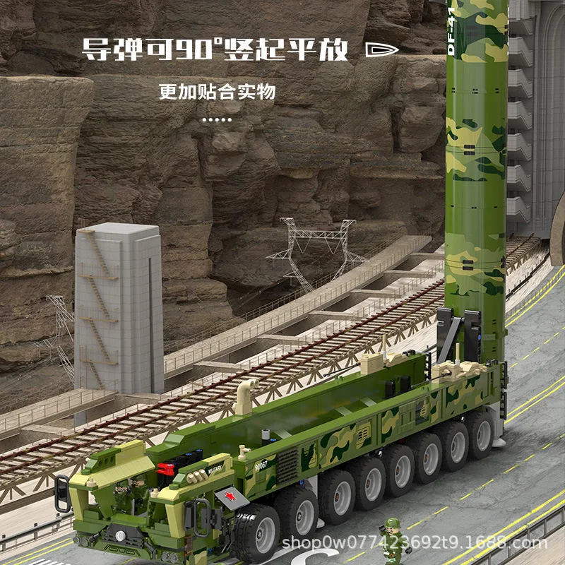 IN STOCK MOC Military RC 41 Ballistic Missile Vehicle 41 Building Blocks Bricks Assembling Model Toys for Children Gift Set