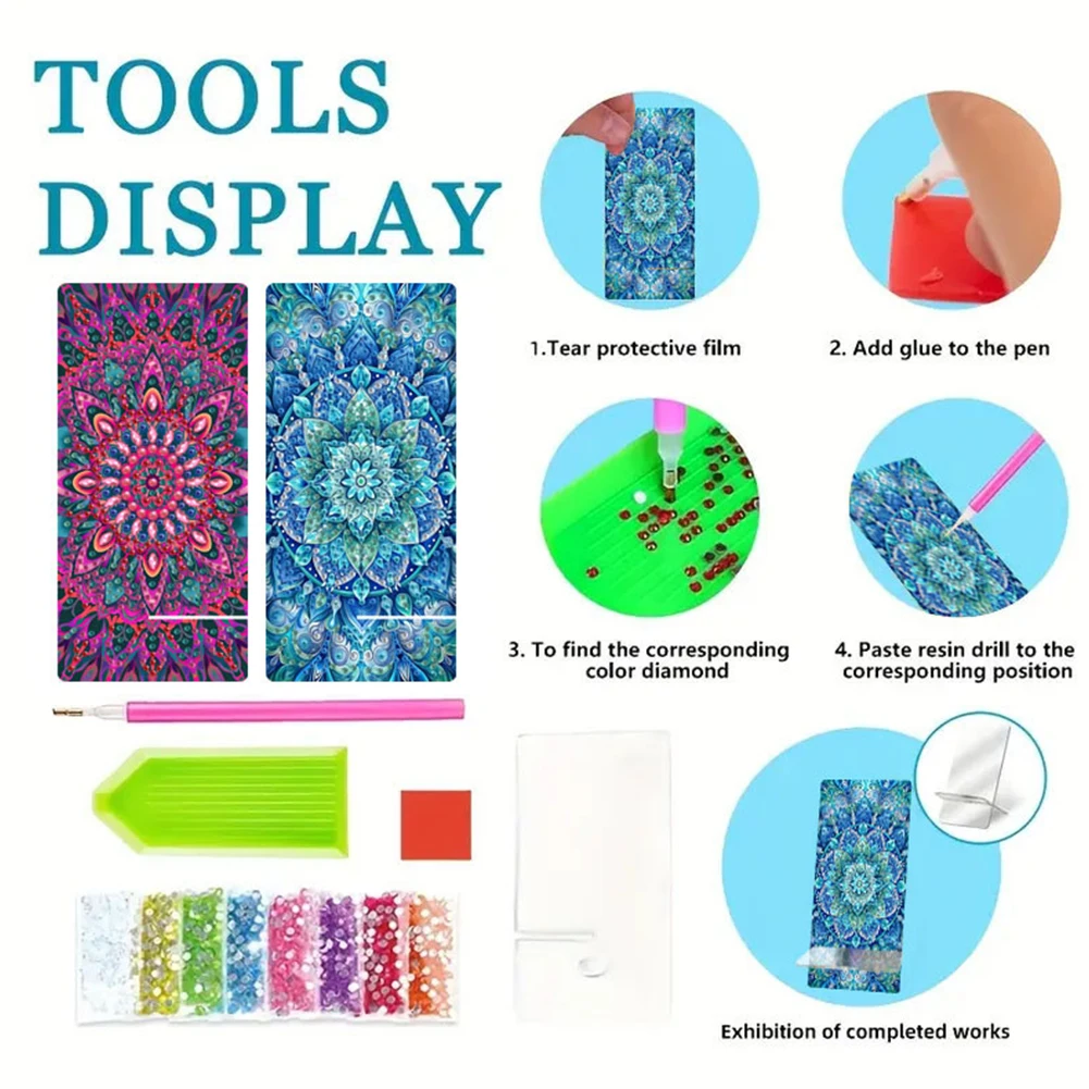 2Pcs 아크릴 DIY 동물 꽃 다이아몬드 페인팅 전화 홀더 다이아몬드 아트 전화 브래킷 스마트 폰 지원 침실 테이블 장식