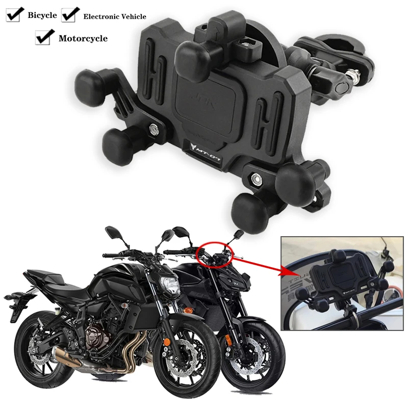 

Fit For YAMAHA MT-07 MT09 MT03 MT 07 09 03 MT07 2021 2022 2023 Motorcycle Accessories GPS Phone Holder Navigation Bracket