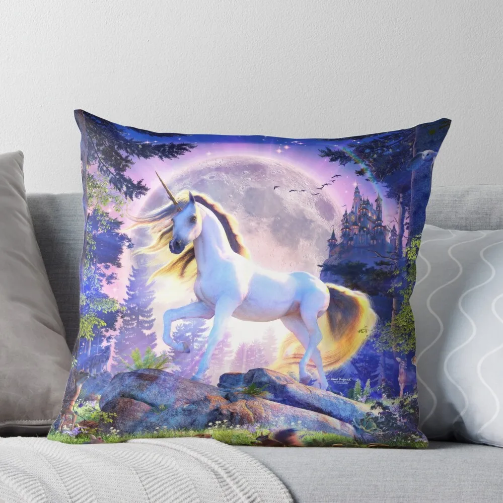 Moonlight Unicorn Throw Pillow Decorative Cushions For Luxury Sofa Cushion Cover For Sofa