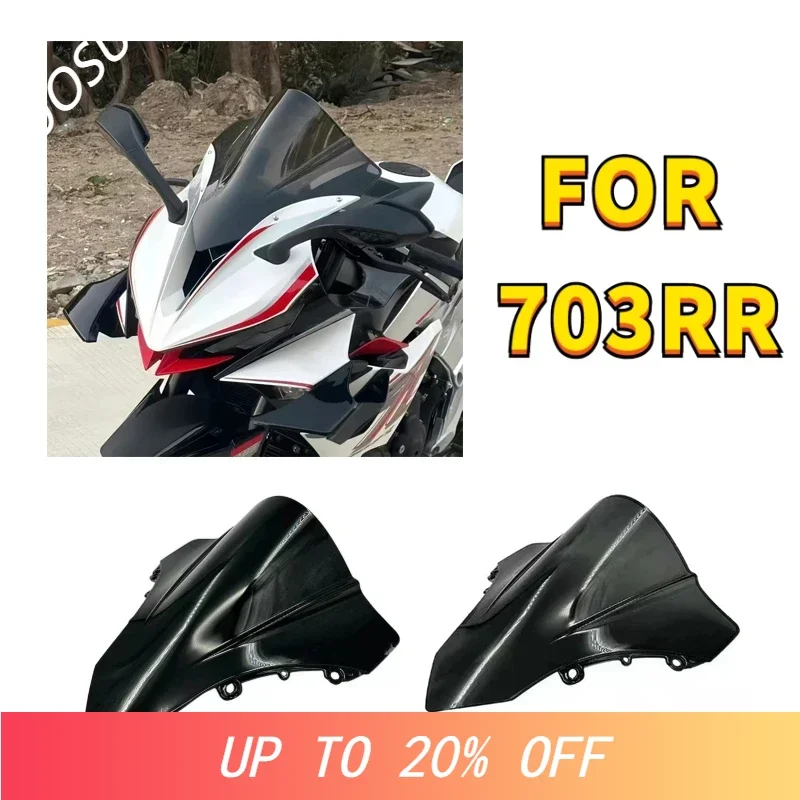 LIEI Motorcycle windshield with increased height competitive windshield with thickened diffuser Fit For ZONTES 703RR 2024 703 RR