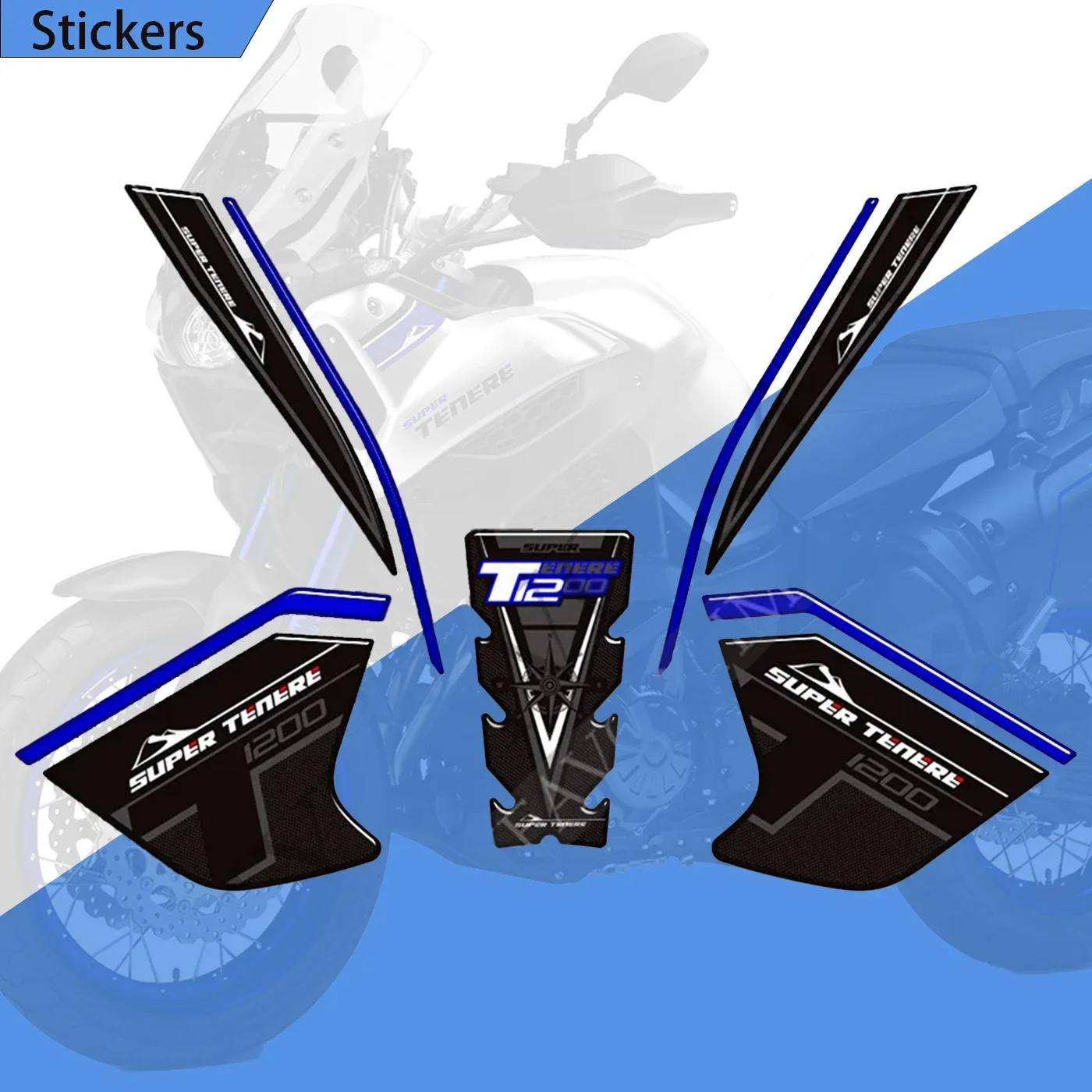 

Gas Fuel Oil Kit Knee Fish Stickers Tank Pad For Yamaha Super Tenere XT1200X XT1200ZE XT 1200 Z ZE ES XTZ XTZ1200E