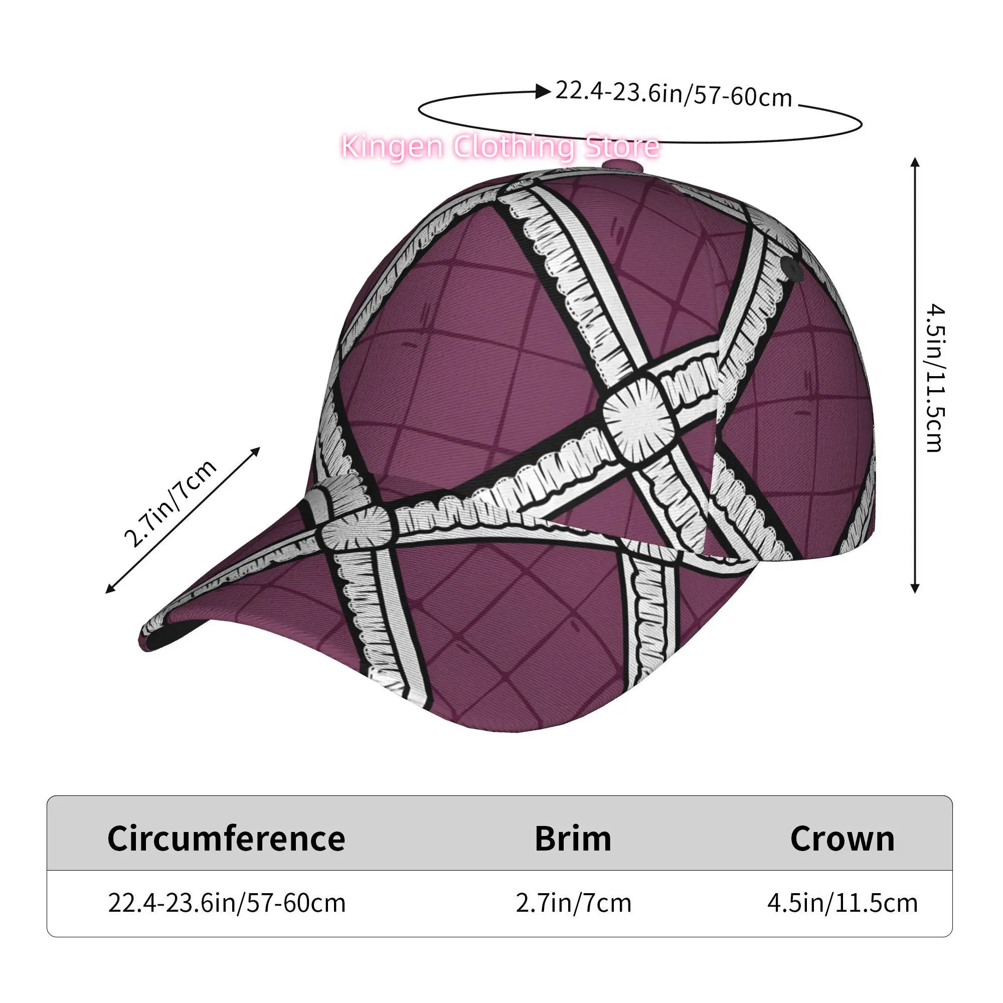 Lattice Pattern, Fashionable Printed Baseball Cap, Curved Brim Baseball Cap, Sports Running