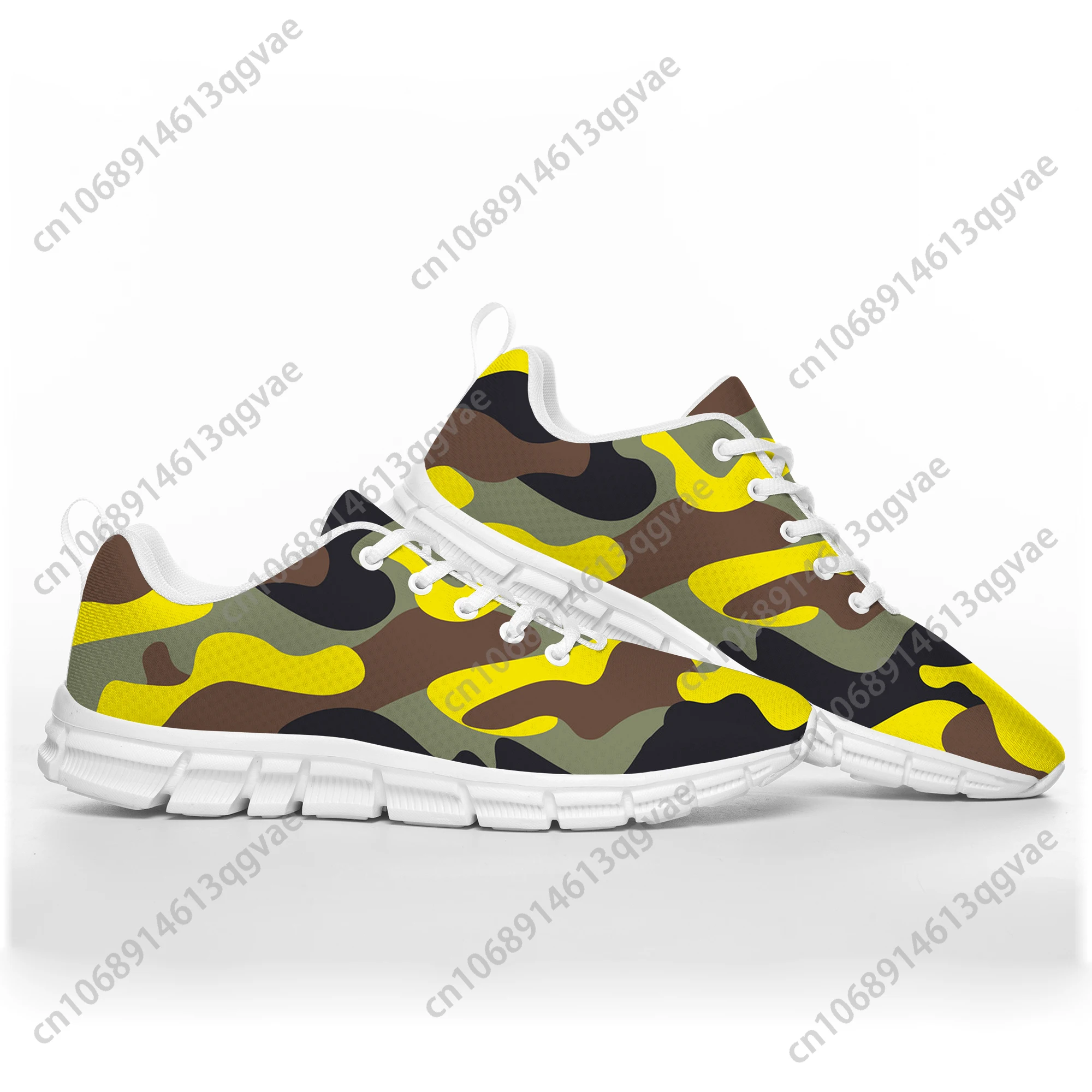 

Camo Yellow Sports Shoes Mens Womens Teenager Kids Children Sneakers Army Camouflage Casual Custom High Quality Couple Shoes