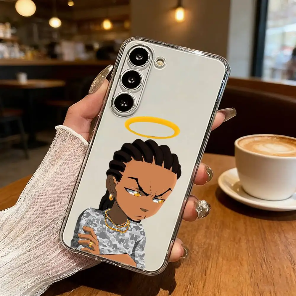 

Boy The B-Boondocks Phone Case For Samsung S25,S24,S21,S22,S23,S30,Ultra,S20,Plus,Fe,Lite Transparent Cover