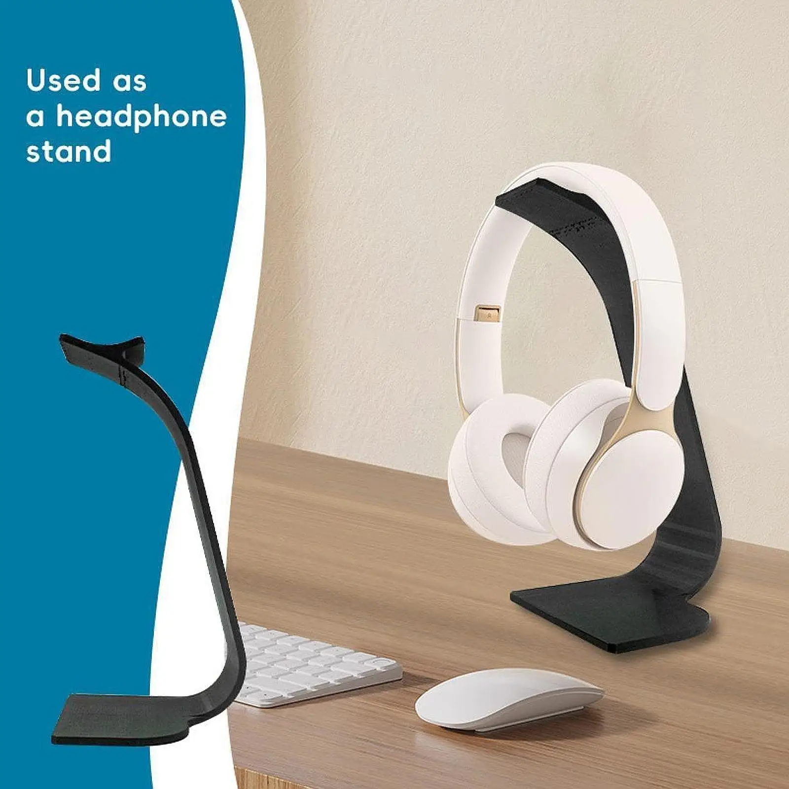 Headphone Stand Modern Stable for Home Office Multipurpose Storage Organizer Tabletop Headset Holder Earphone Display Stand