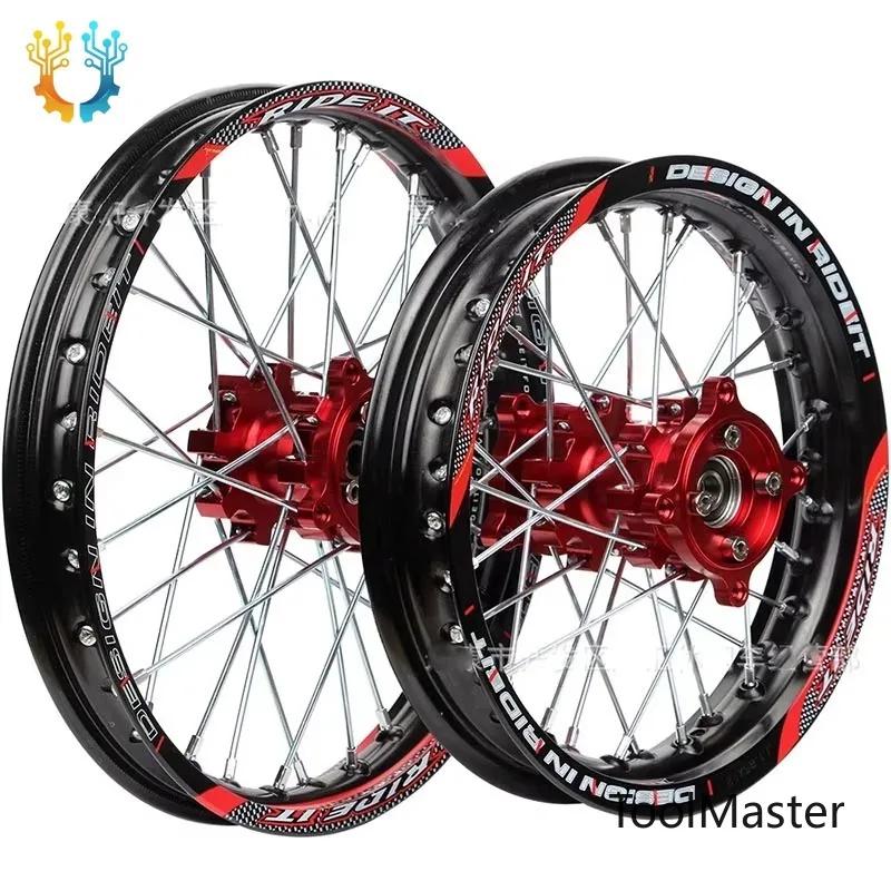 

【2026】Off-road Motorcycle Parts CRF BBR Small High-speed Race 12 14 17 Inch Front And Rear CNC Wheel Hub Steel Ring