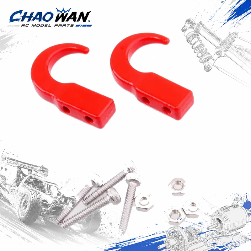 1set Metal Wrangler Tow Hook Rock Crawler Buggy Climbing Trailer Hook Buckle For 1/10 Scale RC Car D90 Axial SCX10 TAMIYA CC01
