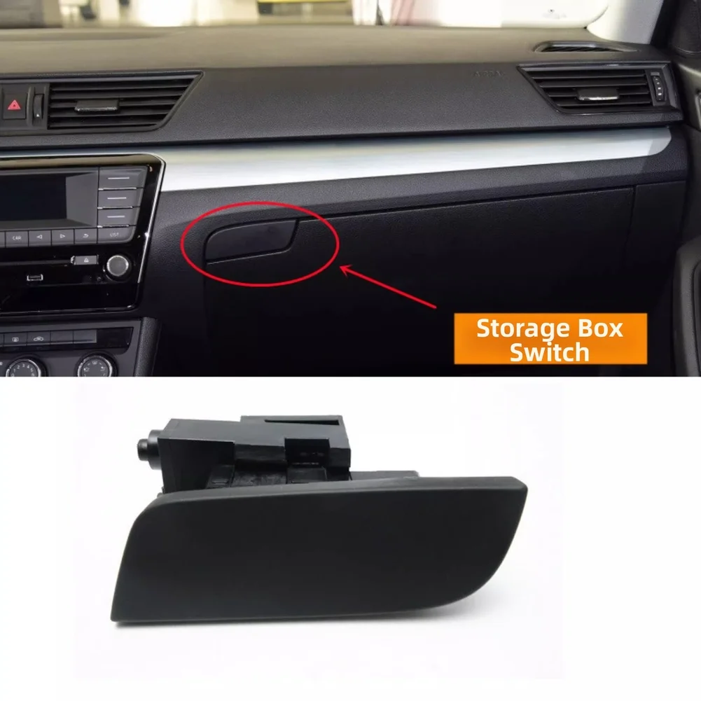 For Skoda Superb MK3 2015--2024 Right Car Glove Box Handle Lid Lock Swtich Part Number: 3V1857558 , 3VD857147 ABS Plastic