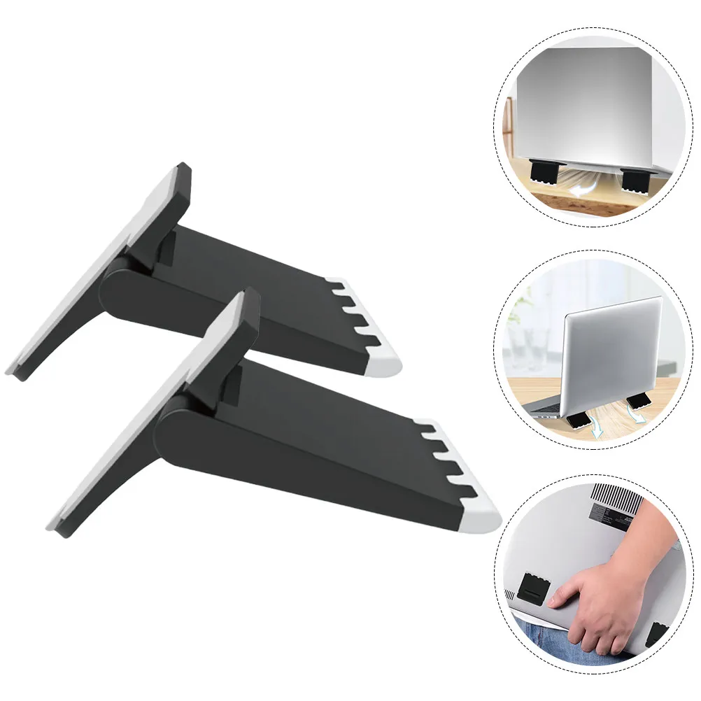 

2Pcs Laptop Cooling Stands Portable Notebook Riser Holder Ergonomic Laptop Support Holder for Heat Dissipation